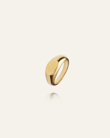 Ring Flat Gold Mo565 - Dahlströms Guld