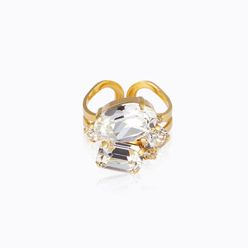 Ring Mini Carolina Gold Crystal - Dahlströms Guld