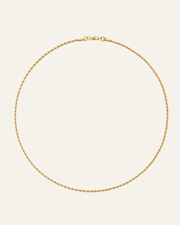 Halsband Thin Rope Necklace Gold Mo557 - Dahlströms Guld