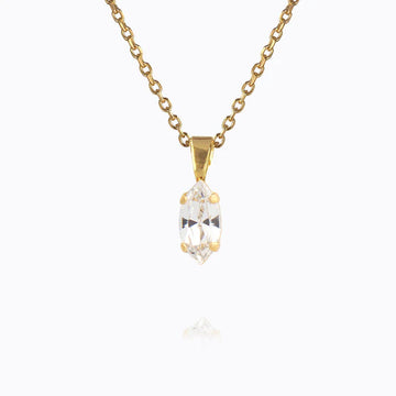 Halsband Petite Navette Gold Crystal - Dahlströms Guld
