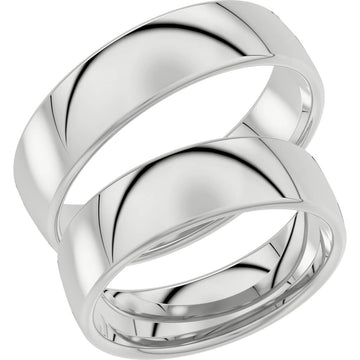 720-6 - Bred slät ring i silver - Dahlströms Guld