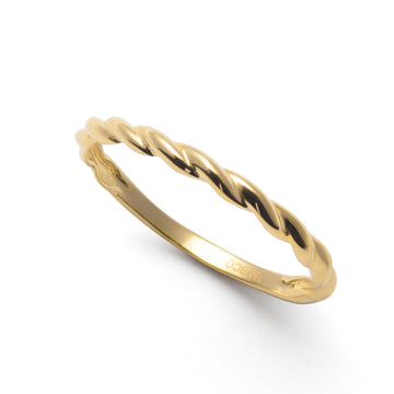 Ring 18K Rödguld twist 01-74-400