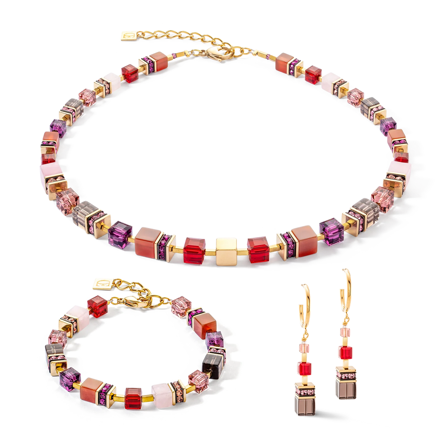 Halsband Gold/red 303910 3016