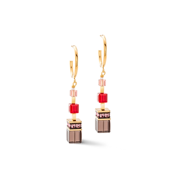 Örhängen Precious statement earrings gold-red (303921 0316)