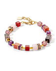 Armband Geocube® Precious statement bracelet gold-red (303930 0316)