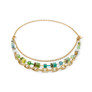 Halsband Geocube® Swarovski® Crystals & Gemstones Green (452310 0500)