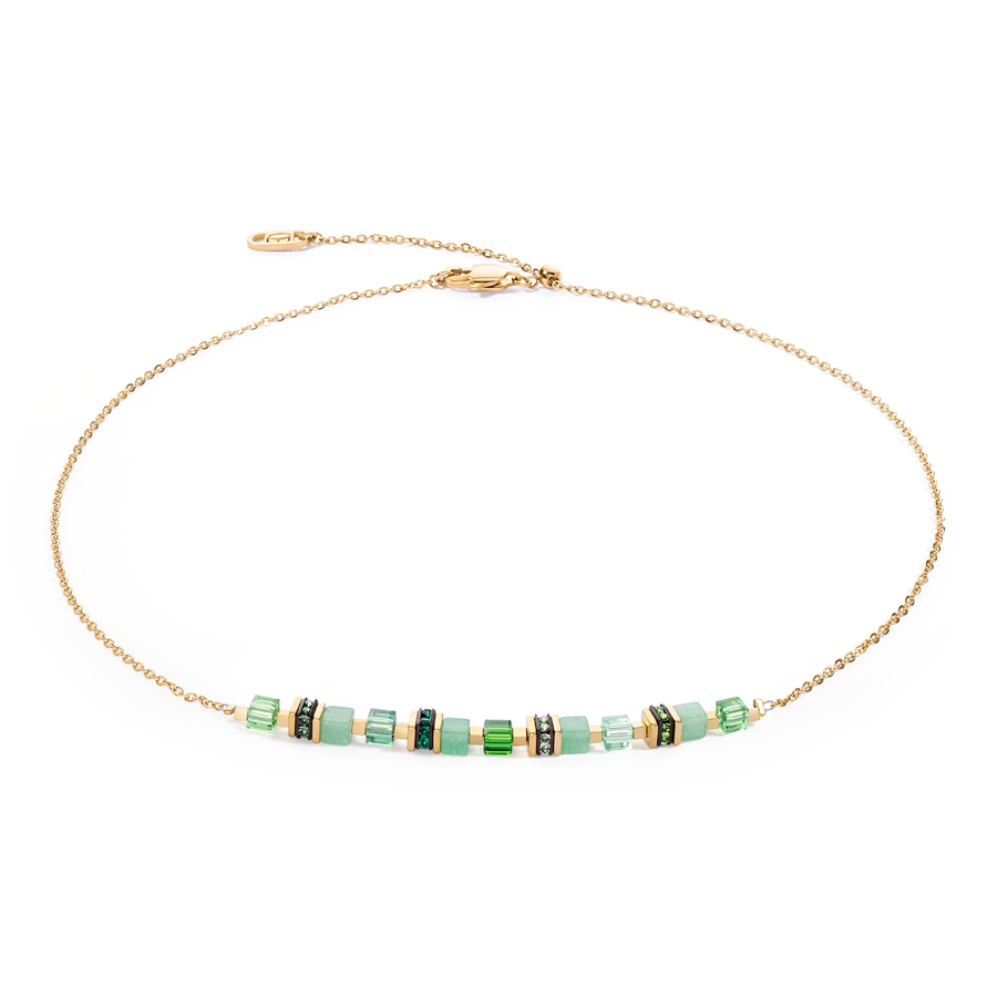 Halsband Geocube® Mini Cubes & Chain gold-green (507610 0516)