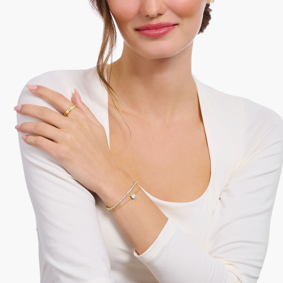 Armband med vit sten A2156-414-14