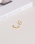 Örhängen Classic Gold Hoops Small Mo583