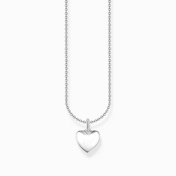 Halsband silver hjärta KE2234-001-21