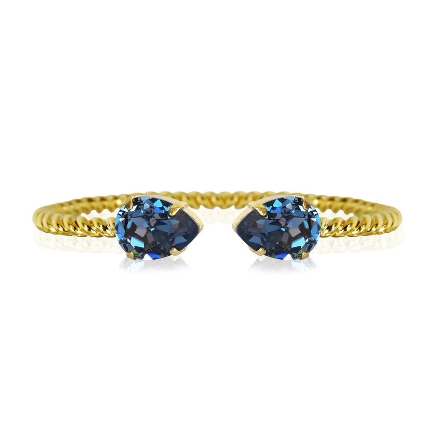 Armband Mini Drop Gold Denim Blue - Dahlströms Guld