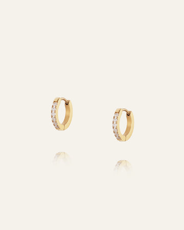 Örhängen Shiny Gold Hoops Small Mo585 - Dahlströms Guld