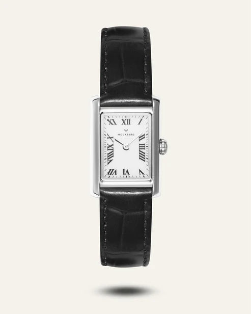 Klocka Timeless Black Leather Silver Mb0246