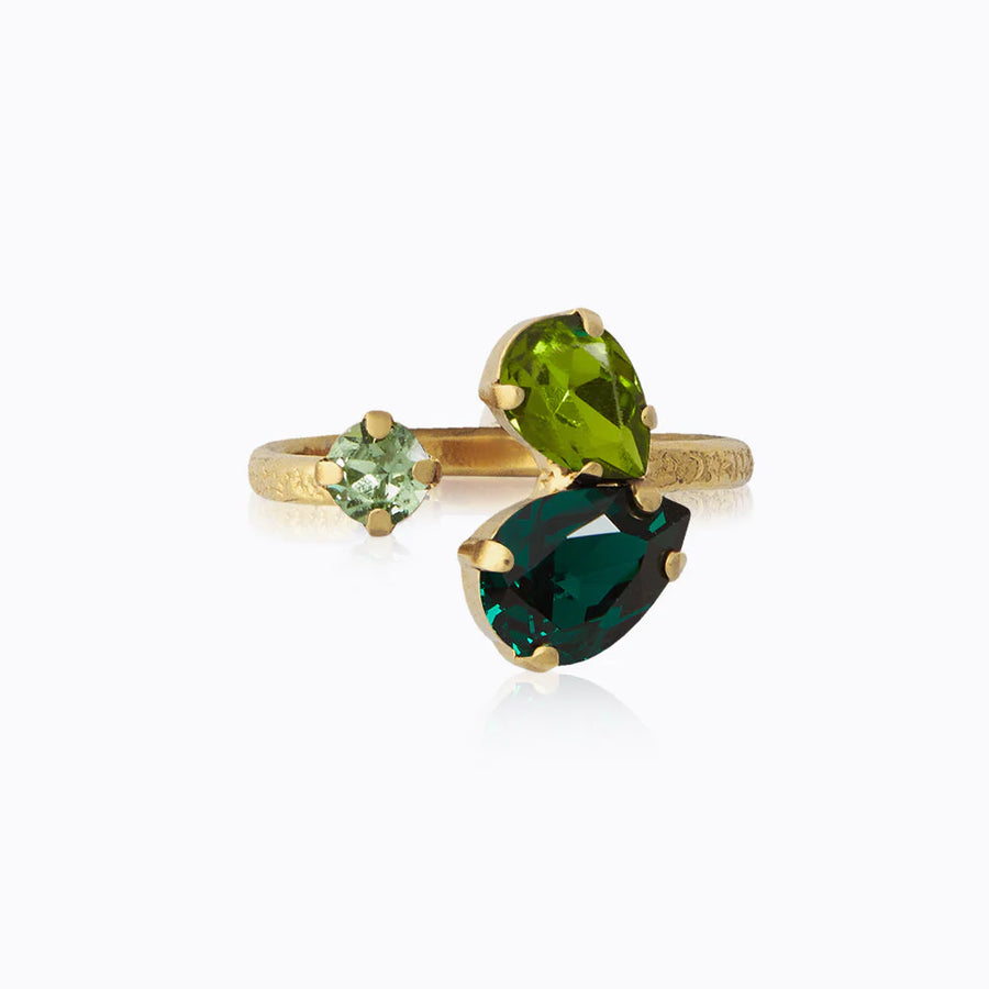 Ring Alisia Gold Green Combo - Dahlströms Guld