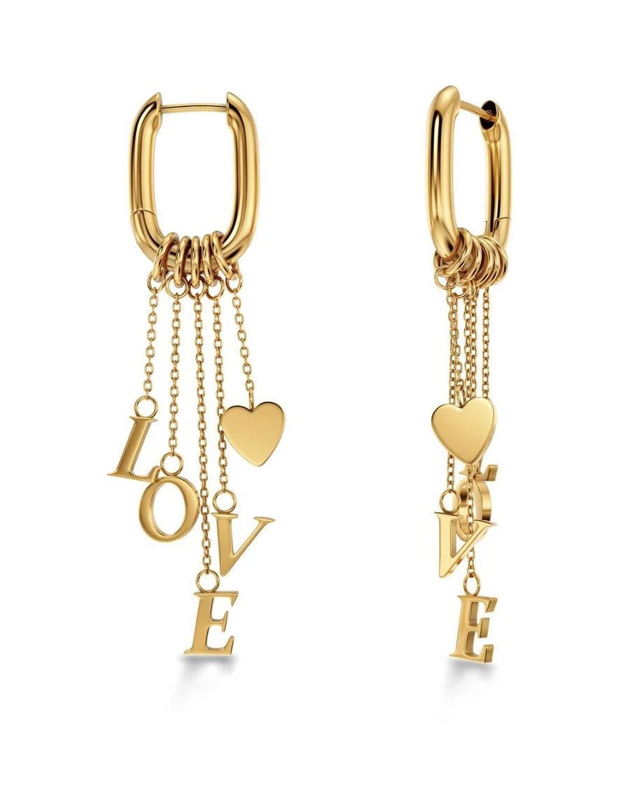 Örhängen Love Note Hoops Gold