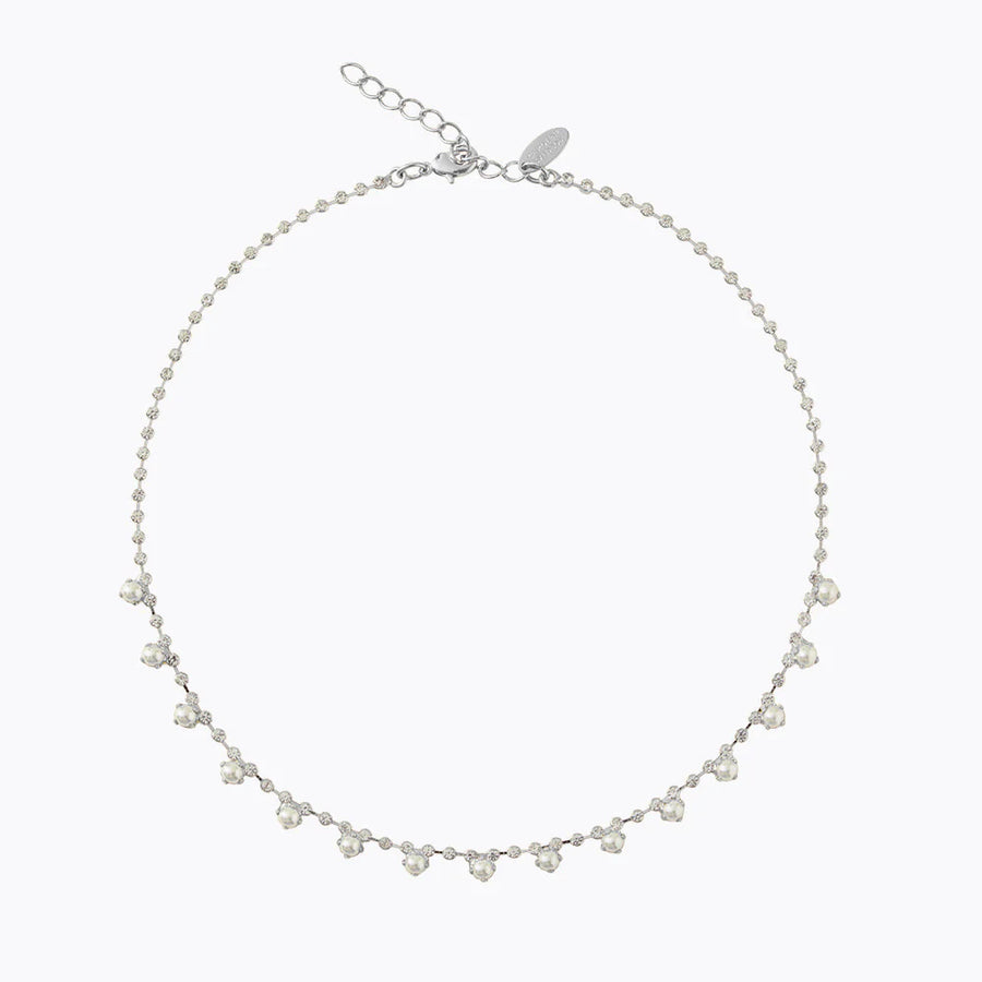 Halsband Lily Rhodium Pearl