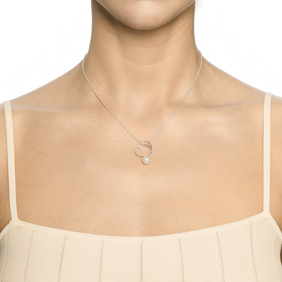 Halsband Little Curly Pearly Necklace - Dahlströms Guld