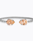 Armband Mini Drop Rhodium Light Peach