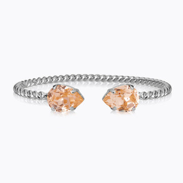 Armband Mini Drop Rhodium Light Peach