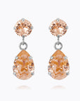 Örhängen Mini Drop Rhodium Light Peach