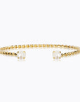 Mini Twisted Armband Gold / Pearl