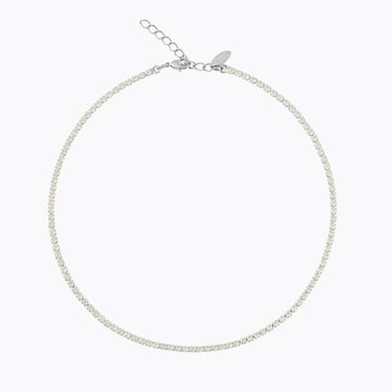 Halsband Mini Zara Rhodium Crystal