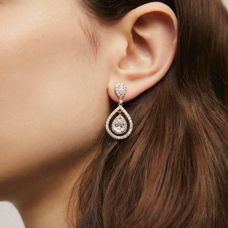 Örhängen med Cubic Zirconia S70666E