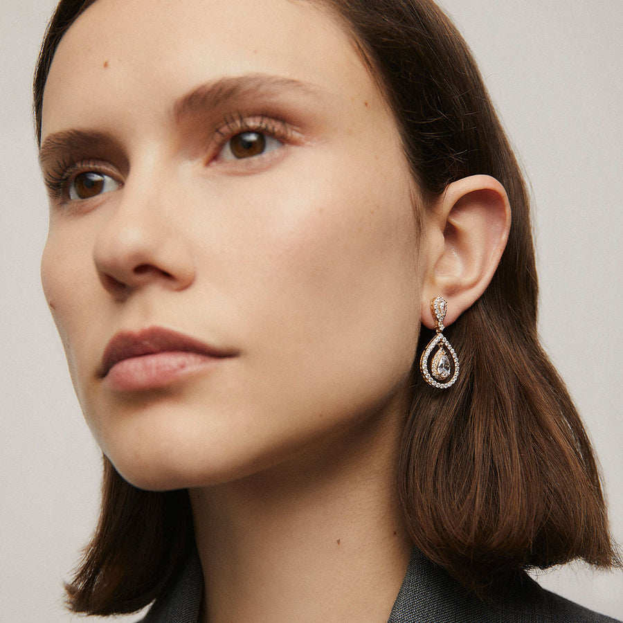 Örhängen med Cubic Zirconia S70666E