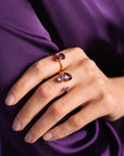 Ring Alisia Gold Violet Combo - Dahlströms Guld