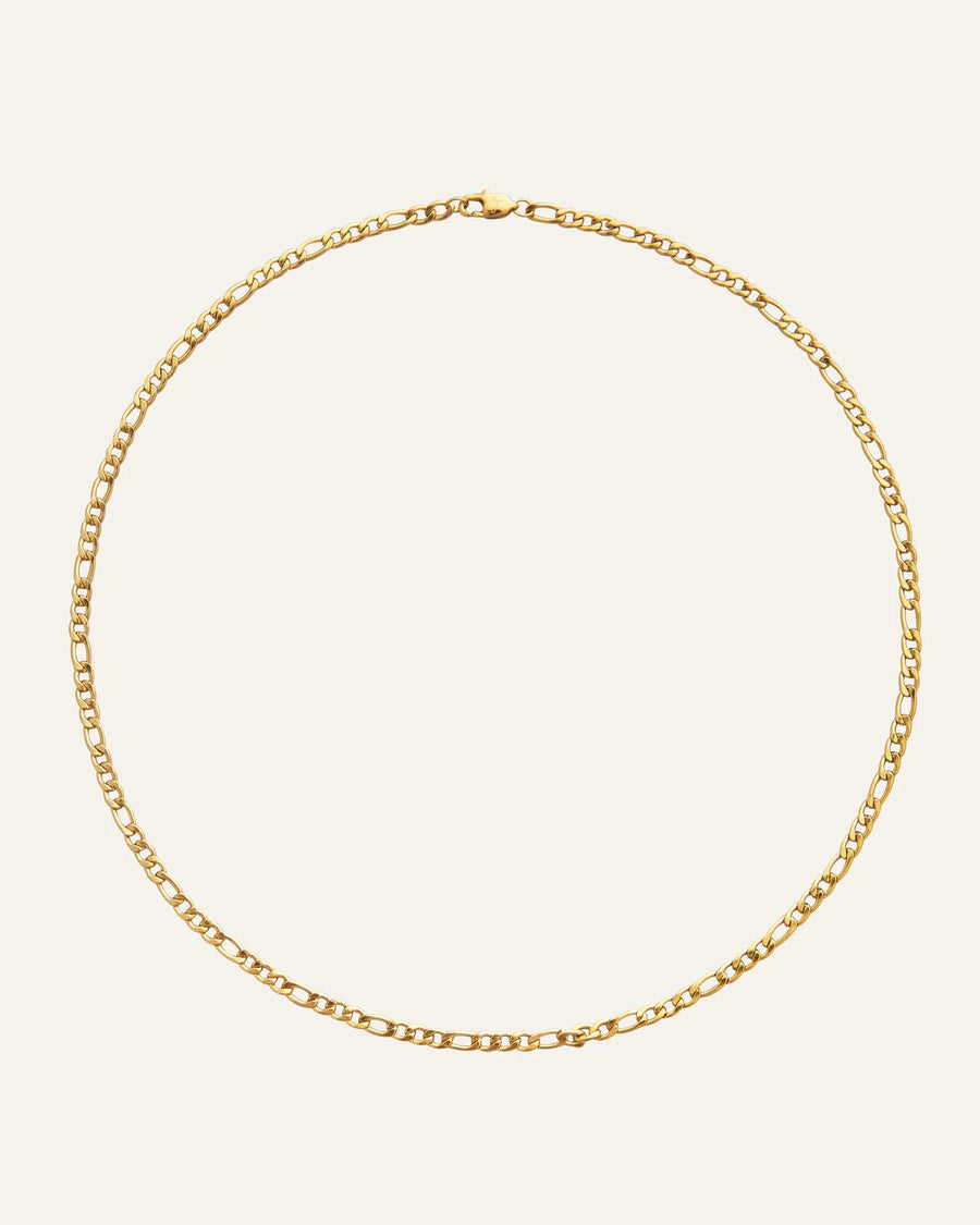 Halsband Thin Figaro Necklace Gold Mo578 - Dahlströms Guld