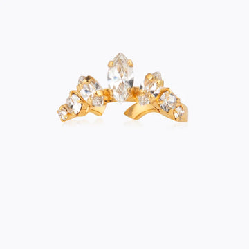 Luna Ring Gold Crystal