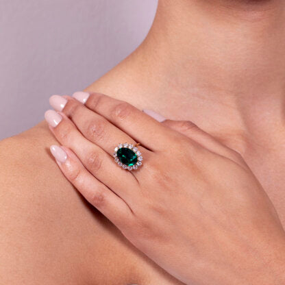 Ring Lady Di Emerald