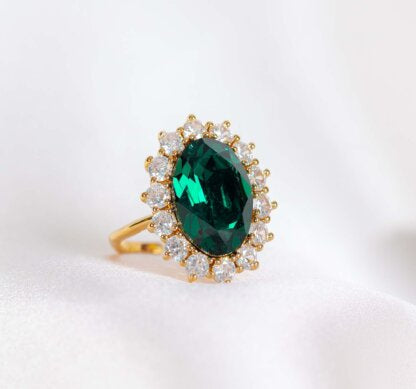 Ring Lady Di Emerald