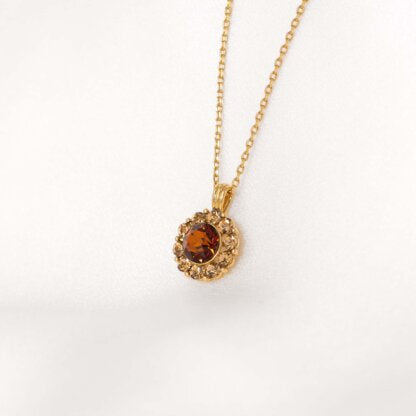 Halsband Sofia Amber (Gold) 40224