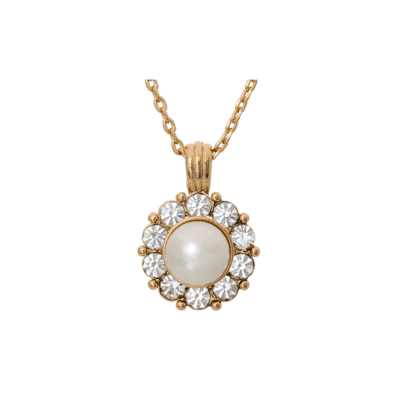 Halsband Sofia Pearl Ivory 40258 - Dahlströms Guld