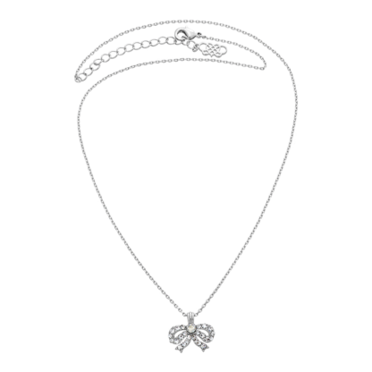 Halsband Petite Antoinette Bow Silver 40861 - Dahlströms Guld