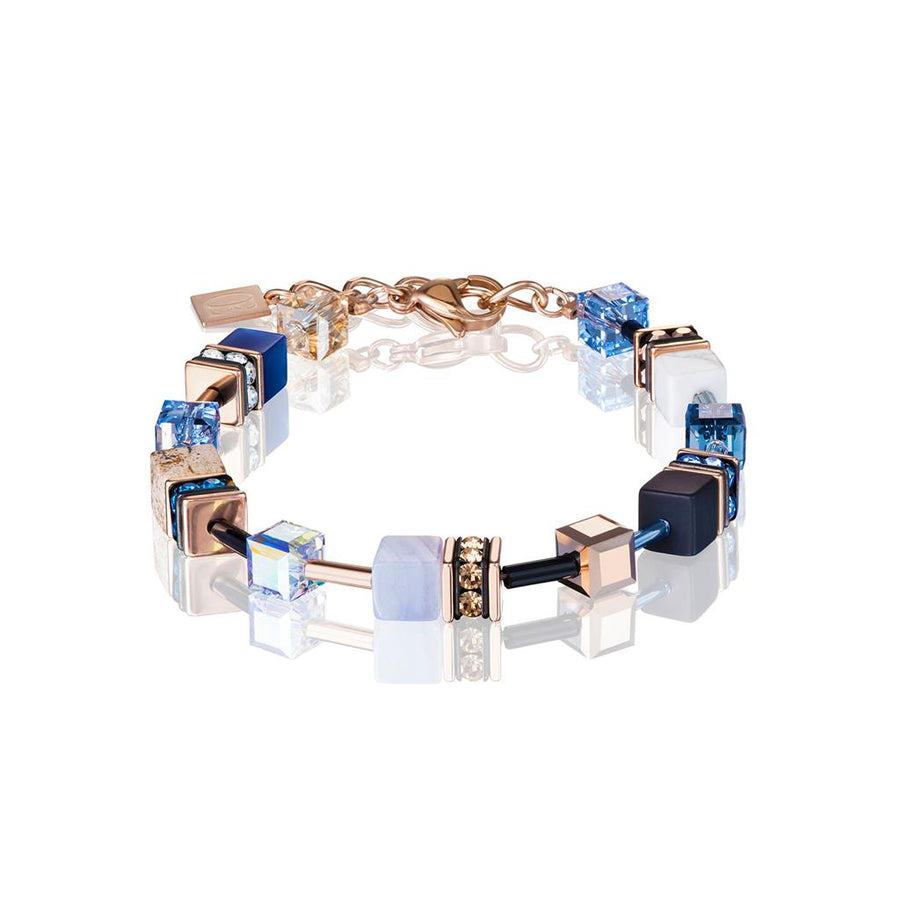 Armband Geocube® Crystals & Gemstones Blue Beige (490530 0710)