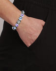 Conian Armband Ss Light Blue/Violet - Dahlströms Guld