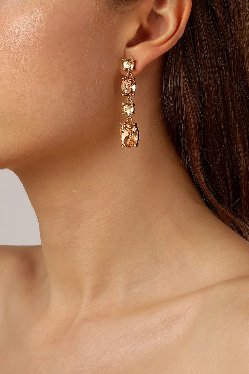 Cornelia Earring Sg Peach/Golden