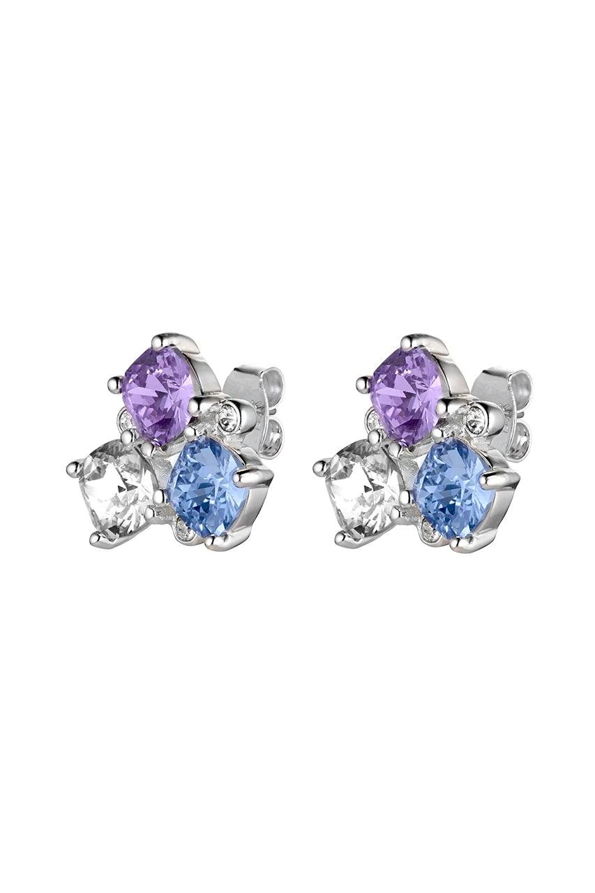 Viena Earring Ss Blue/Violet