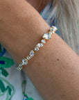 Armband Antonia Bangle Rhodium Crystal - Dahlströms Guld