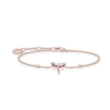 Armband Slända Med Stenar Roséguld - Dahlströms Guld