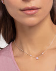 Halsband Opal Färgeffekt Rosa Skimrande Ke1952 699 7