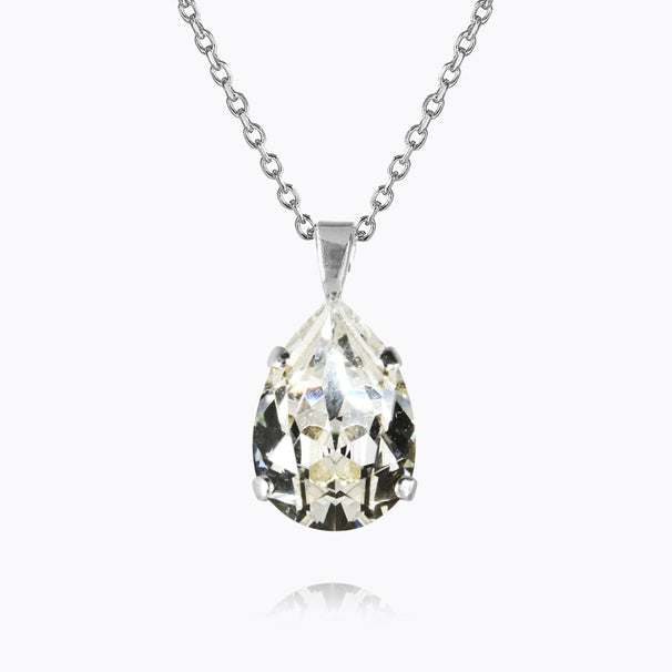 Halsband Mini Drop Rhodium Crystal