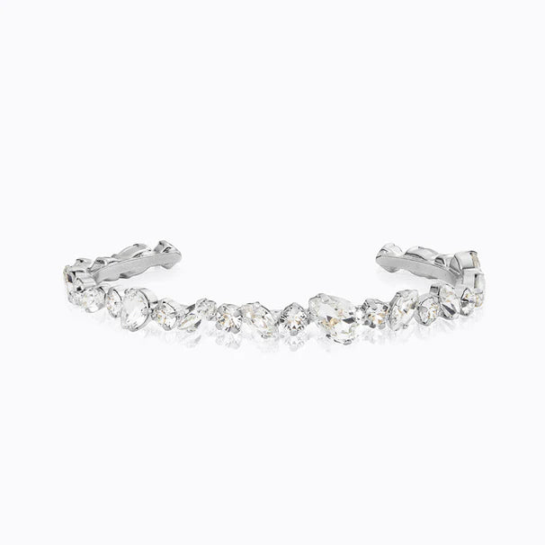 Armband Antonia Bangle Rhodium Crystal