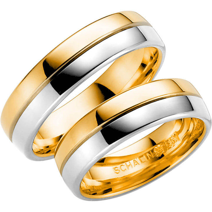 258-6 - Flerfärgad ring i rödguld & vitguld - Dahlströms Guld