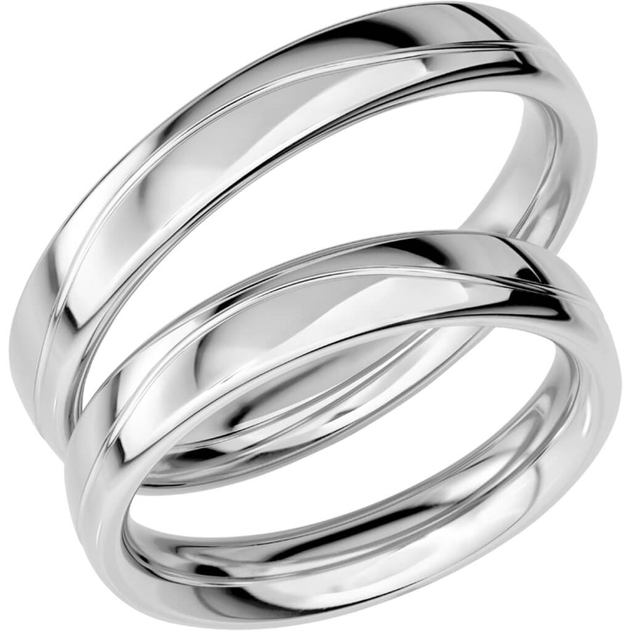 SR1019 - Slät Ring i platina - Dahlströms Guld