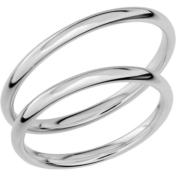 SR1022 - Smal slät ring i platina - Dahlströms Guld