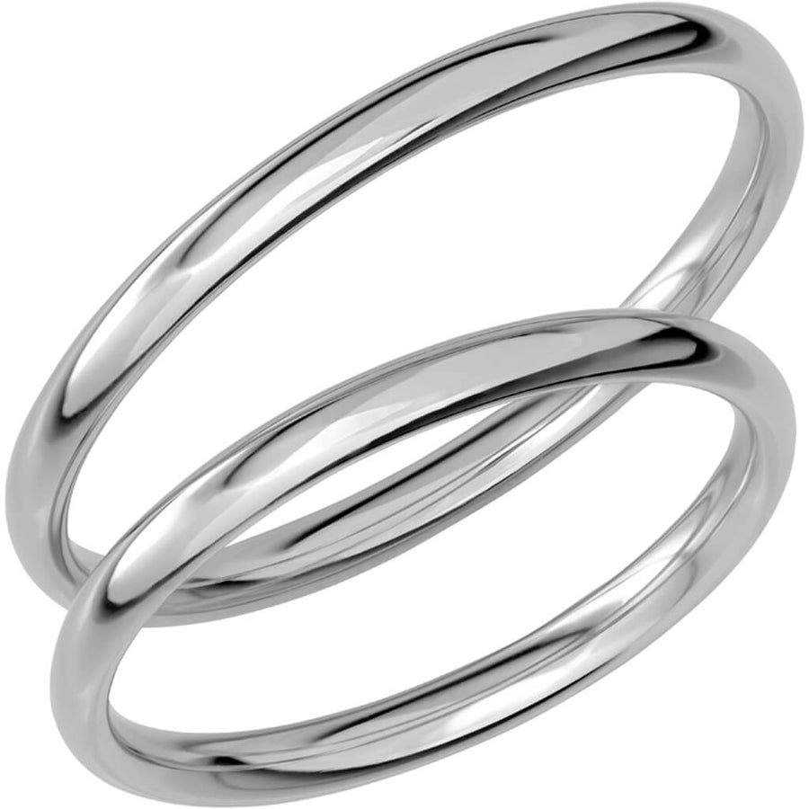 SR1043 - Smal slät ring i platina - Dahlströms Guld